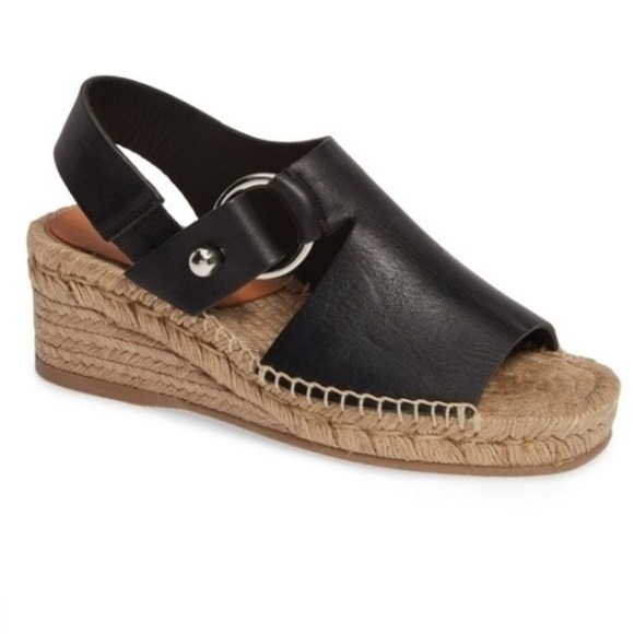 Rag & BoneArc‎ Leather Wedge Espadrilles size 9.5 - Picture 1 of 3